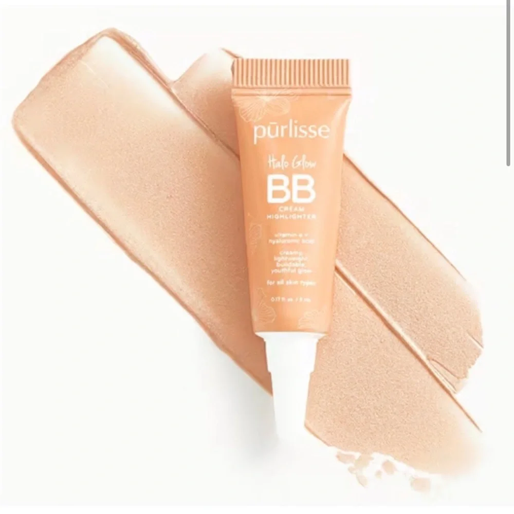 PURLISSE BEAUTY Halo Glow BB Cream Highlighter - Champagne Gold NEW